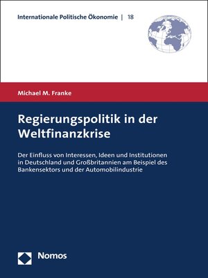 cover image of Regierungspolitik in der Weltfinanzkrise